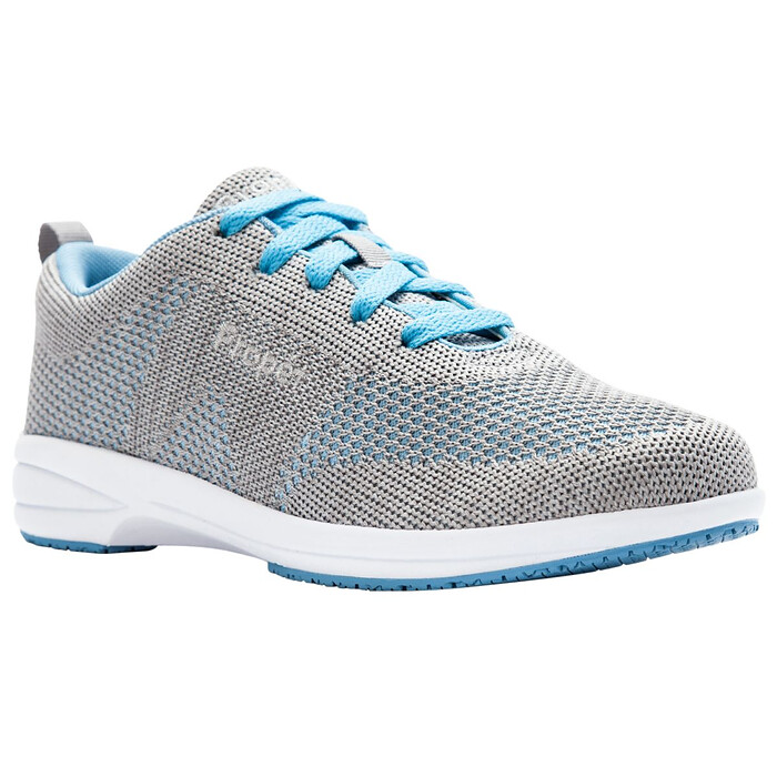 Propet Women's Washable Walker Evolution Sneaker Light Grey/Light Blue - WCS012MGLB